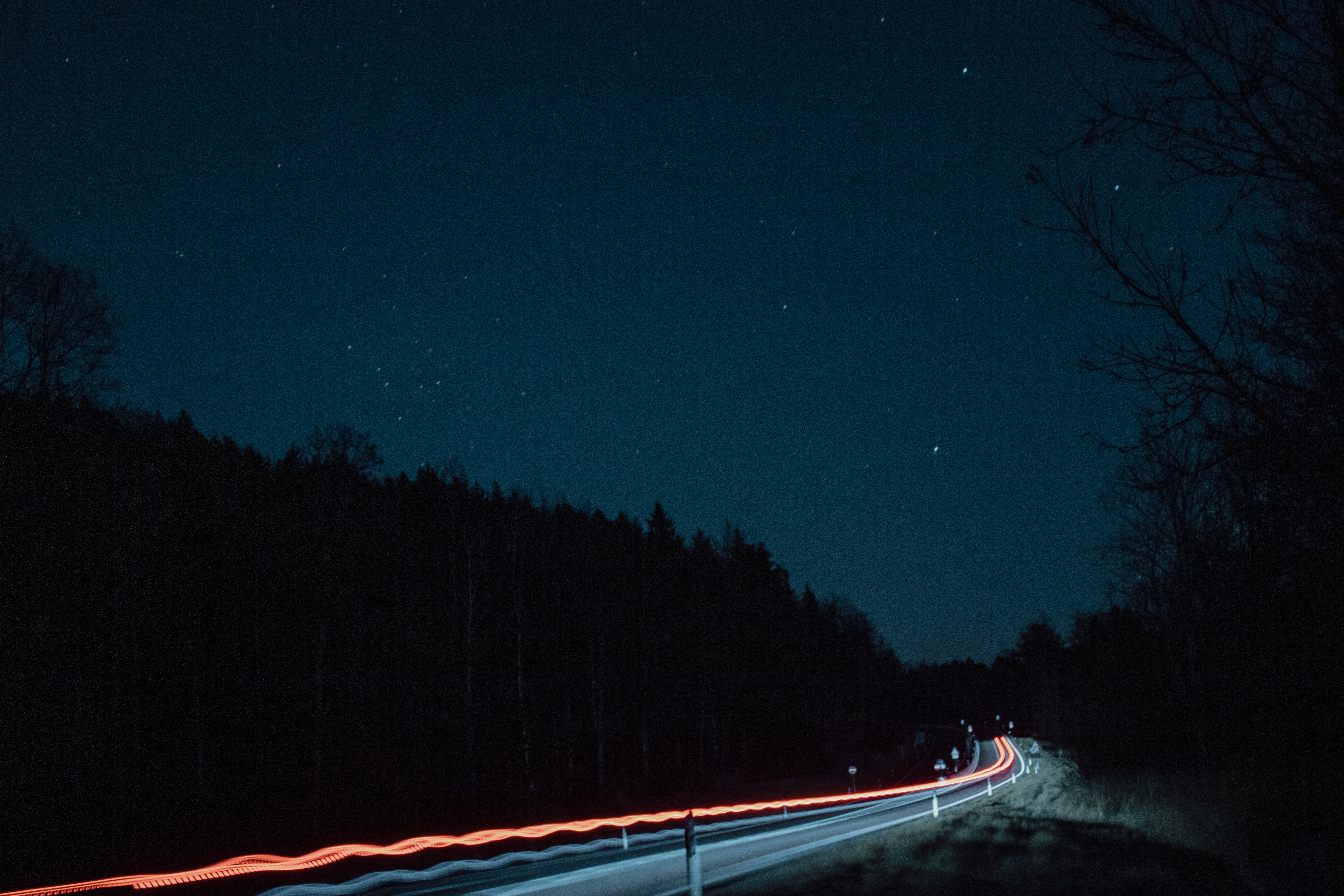 Lichtstreifen bei langer Verschlusszeit